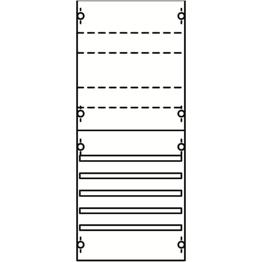 Striebel & John, Verteilerschrank Zubehör, STR 1V02A Verteilerfeld BH0 1-Feld