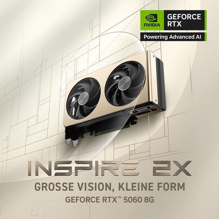 Actual product image MSI GEFORCE RTX 5060 8G INSPIRE 2X OC (8 GB)