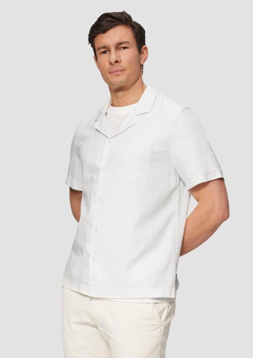 Produktbild S.Oliver Hemd Resort Fit: Strukturiertes Kurzarmhemd aus Leinenmix (L)