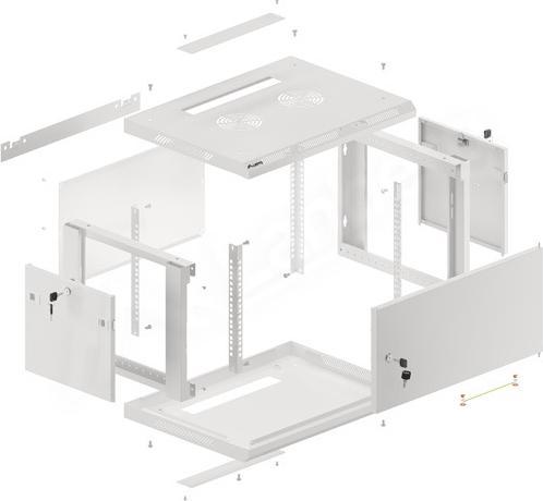 Image du produit Lanberg WF01-6406-00S - rack - 6U (6 HE, Rack 19 pouces)