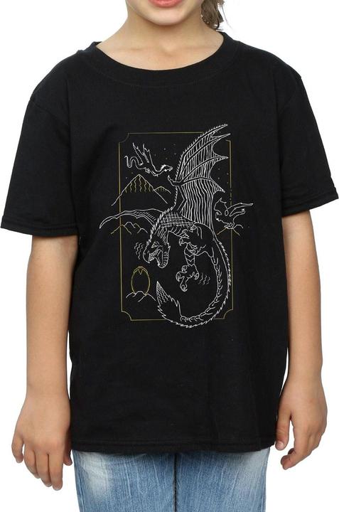 Produktbild Dragon Line Art TShirt Mädchen (116)