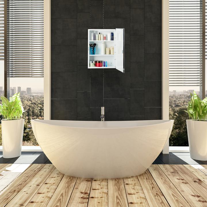 Image du produit Relaxdays Armoire de Toilette avec Miroir SDB (40.5 x 12.5 x 56 cm)