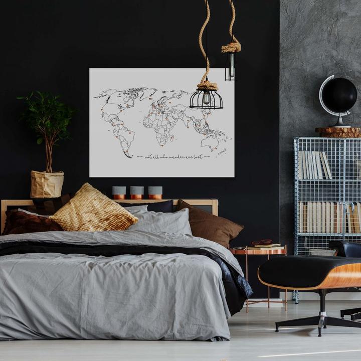 Image du produit Trenddeko Pas qui sont perdus & points de colle de coeur (120 x 100 cm)