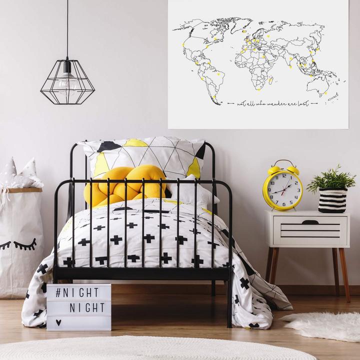 Image du produit Trenddeko Pas qui sont perdus & points de colle de coeur (120 x 100 cm)