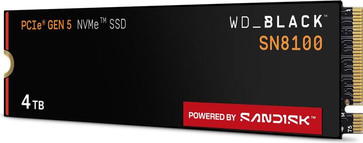 Actual product image WD Black SN8100 powered by SANDISK (2000 GB, M.2 2280)