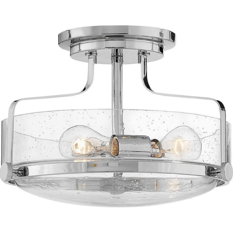 Elstead Lighting Argento Applique + Plafoniera, Plafoniera Centrale Harper