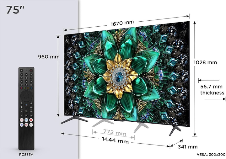 Produktbild TCL 75Q6C (75", Mini-LED, 4K, 2025)