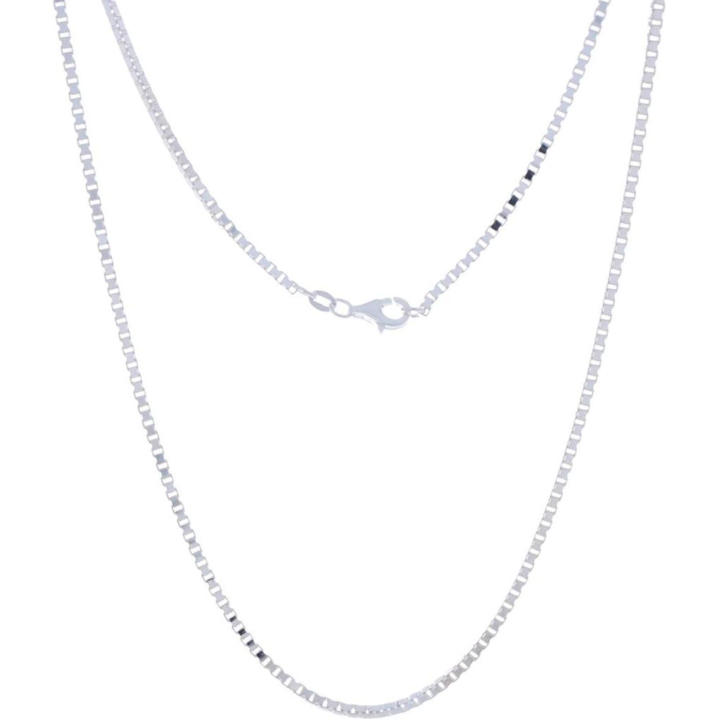 Luxxos, Halsschmuck, Venezianerkette 1,85 mm aus 925 Sterling Silber, (925 Sterling Silber, 45 cm)