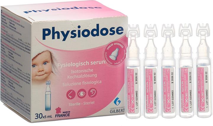 Actual product image Physiodose Physiological saline solution (30 pcs.)