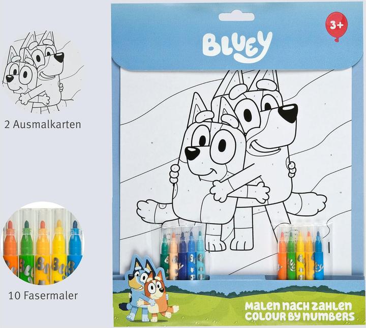 Produktbild Undercover Malen nach Zahlen Set Bluey