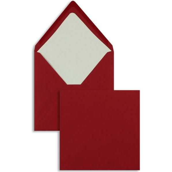 Thumbnail - Blanke, Briefumschlag, Briefumschläge 164x164mm 100g/qm gummiert VE=100 Stück rot (100 x)