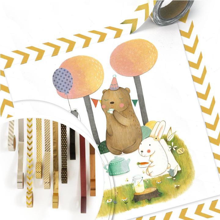 Actual product image Trenddeko Loske - Threesome Picnic (100 x 100 cm)