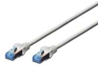 Actual product image Digitus CAT 5e SF-UTP patch cable PVC AWG 26/7 length 5 m color gray (SF/UTP, CAT5e, 5 m)