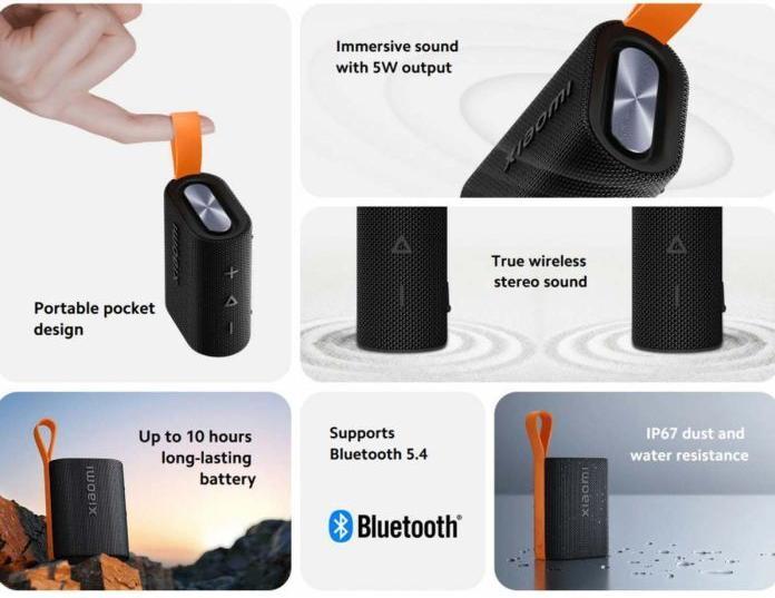 Actual product image Xiaomi Sound Pocket (10 h, Rechargeable battery operated)
