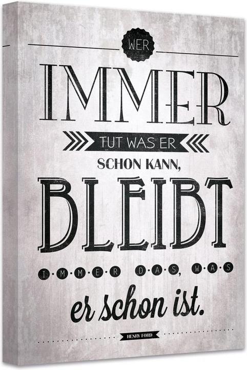 Produktbild Trenddeko Wer immer tut was er schon kann (20 x 30 cm)