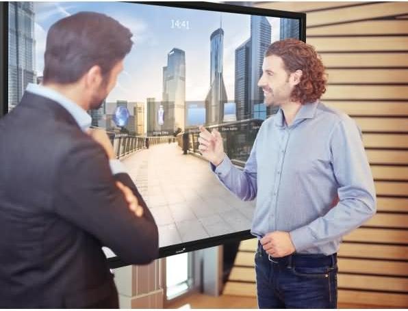 Actual product image Legamaster e-Screen touch display STX-65 fixed wall mounting (65")