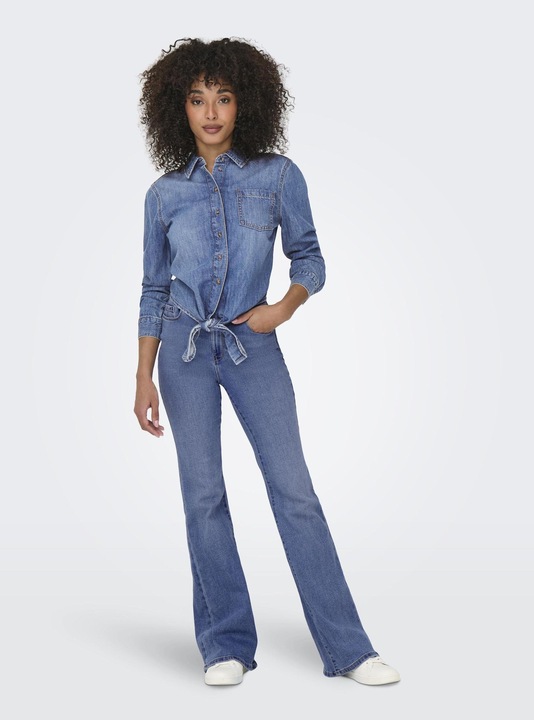Image du produit Only Onlsevigny Lecey Ls Knot Dnm Shirt Akm (S)