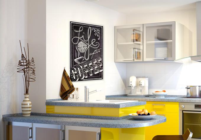 Produktbild Trenddeko Life begins after Coffee (70 x 100 cm)