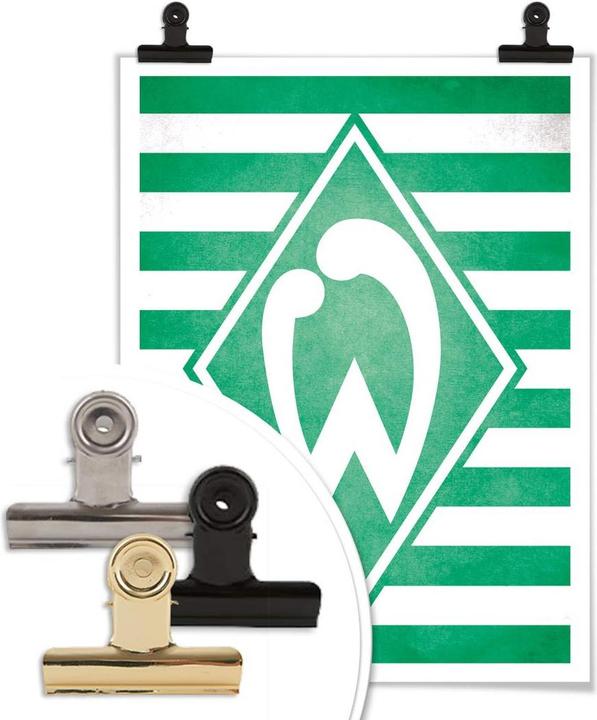 Produktbild SV Werder Bremen Werder Bremen Logo Streifen (60 x 80 cm)