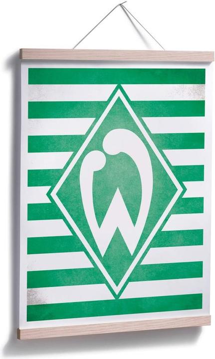 Produktbild SV Werder Bremen Werder Bremen Logo Streifen (60 x 80 cm)