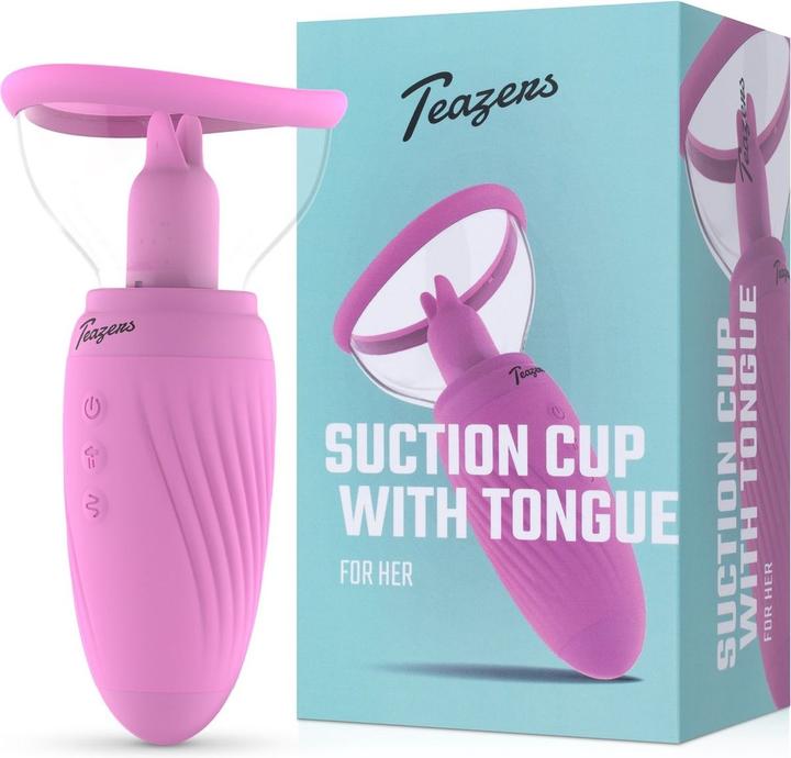 Actual product image Teazers Suction Cup with Clitoris Vibrator
