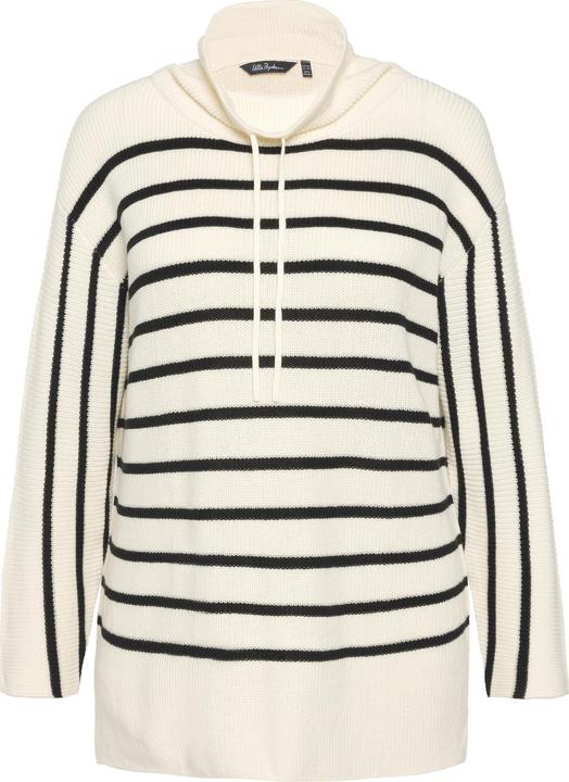 Immagine prodotto Ulla Popken Maglione a righe dal taglio oversize con maniche lunghe e collo alto (46, 48)