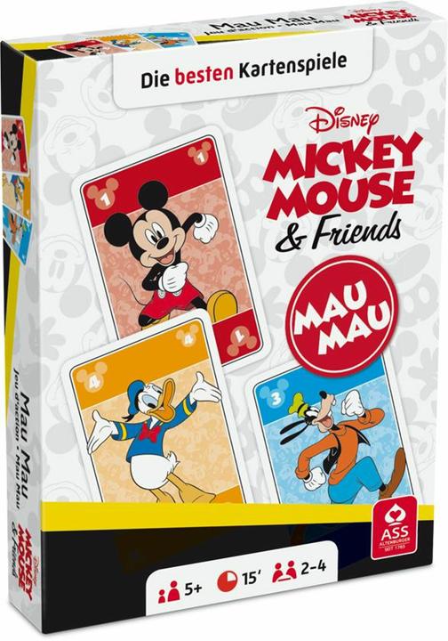 Produktbild ASS Altenburg 22500205 - Disney Mickey & Friends - Mau Mau, für 2 bis 4 Spieler, ab 5 Jahren (Französisch, 2 - 4 Spieler)
