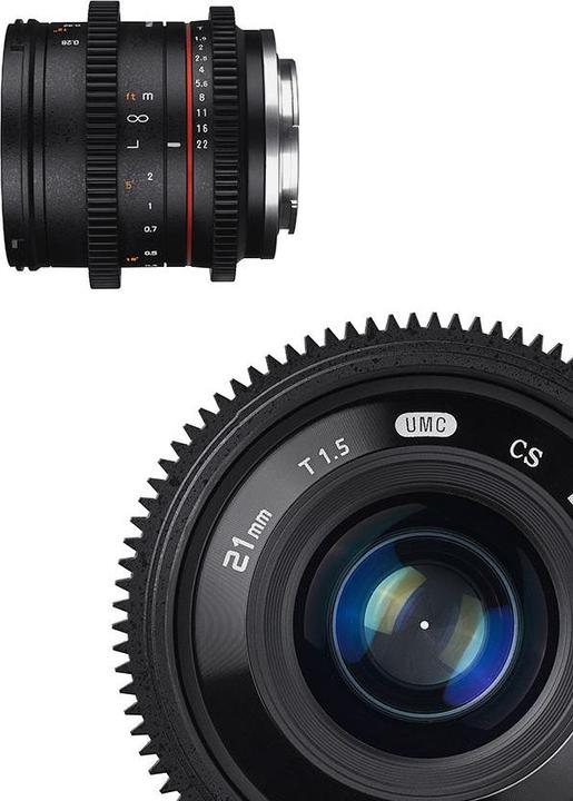 Actual product image Samyang 21mm T1.5 Fuji X (Fujifilm X, APS-C / DX)
