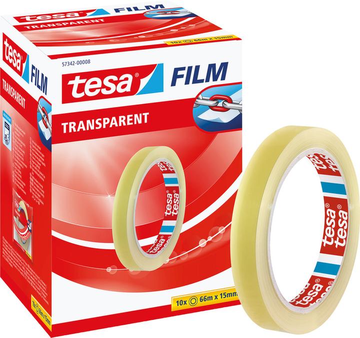 Actual product image tesa tesafilm 1x TRANSPARENT adhesive tape (15 mm)