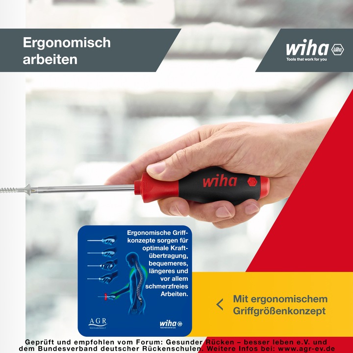 Actual product image Wiha Screwdriver set (Slotted screws, Phillipps cross recess (PH))