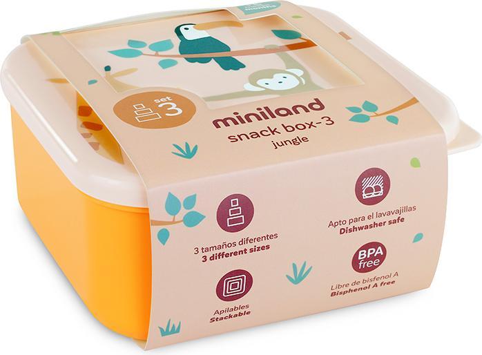 Actual product image Miniland Snackbox-3 Jungle