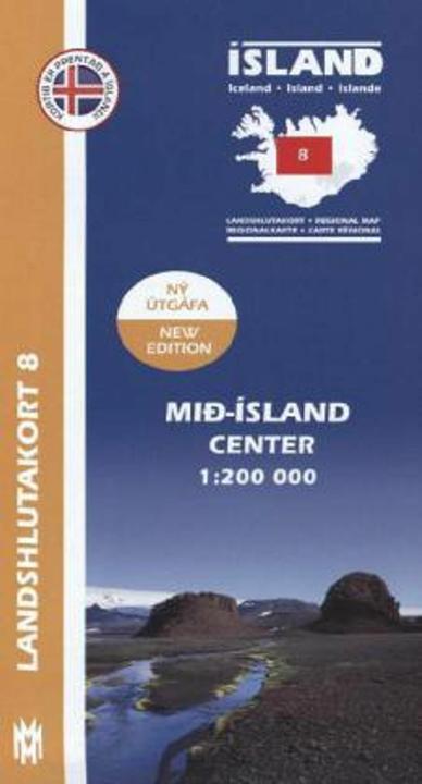 Produktbild IRK 08 Mid-Island / Island Hochland Regionalkarte 1 : 200 000