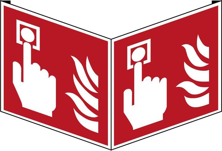 Brady ISO Safety Sign - Fire alarm