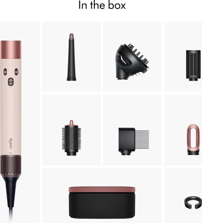 Actual product image Dyson Airwrap I.D. Curly + Coily Multi-Styler and Hair Dryer, Ceramic Pink/Rose Gold