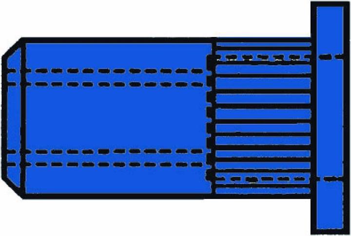 Produktbild Gesipa 1433707 Blindnietmutter (Ø x L) 11 mm x 17 mm M8 Stahl 100 St.