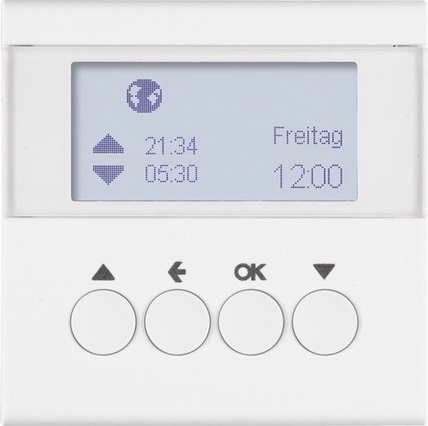 Berker Jalousie-Schaltuhr S.1/B 85741188 3/B.7 polarweiss,matt
