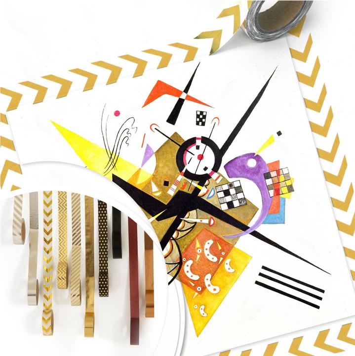 Image du produit Trenddeko Kandinsky - Sur blanc II (50 x 50 cm)