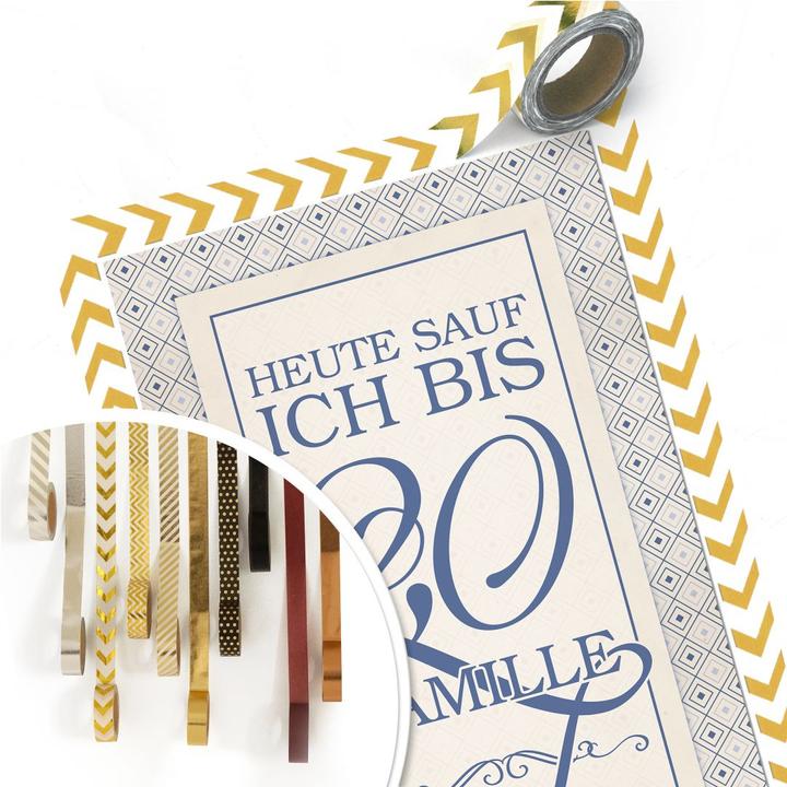Produktbild Trenddeko Heute sauf ich bis 2,0 Kamille (30 x 45 cm)