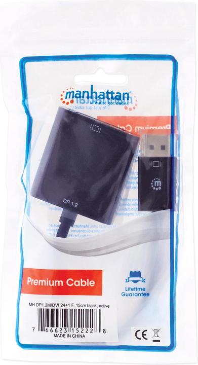 Actual product image Manhattan DisplayPort closed (DVI, 23 cm)