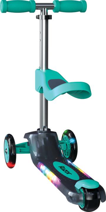 Actual product image Razor Rollie DLX 2-in-1 Convertible, light up deck - Teal - (20073645)
