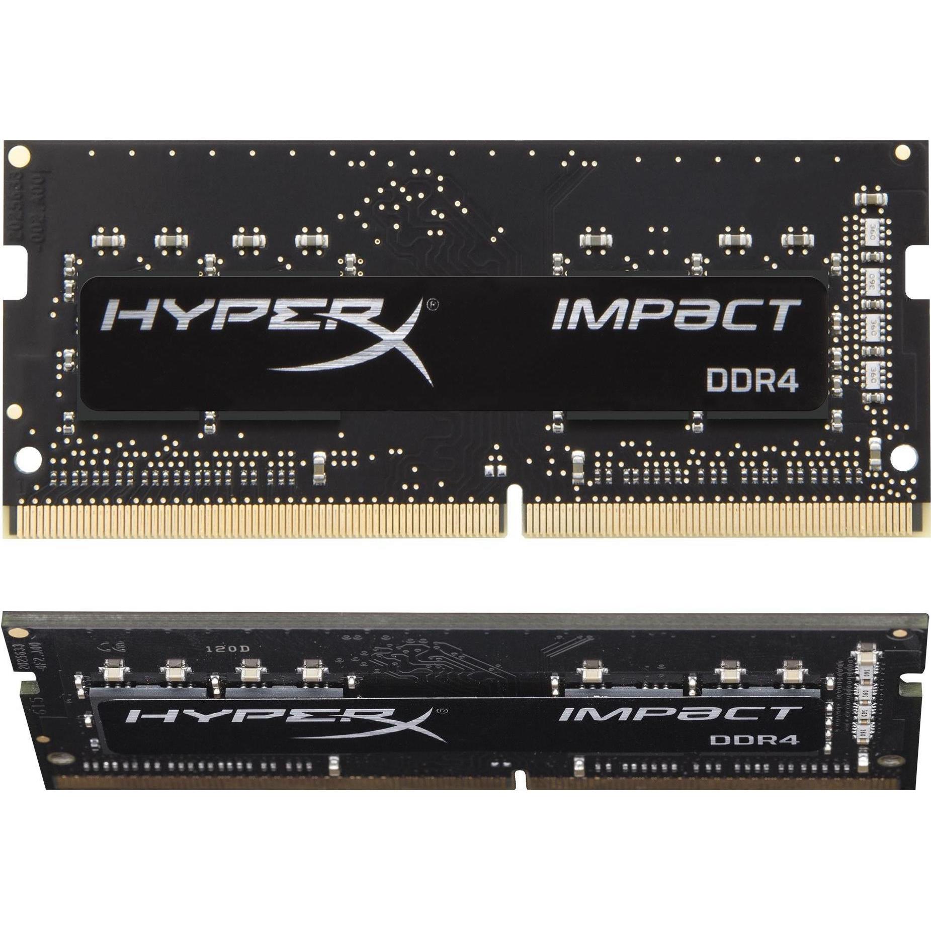 Kingston FURY Impact (2 x 8GB, 3200 MHz, DDR4-RAM, SO-DIMM), RAM, Schwarz