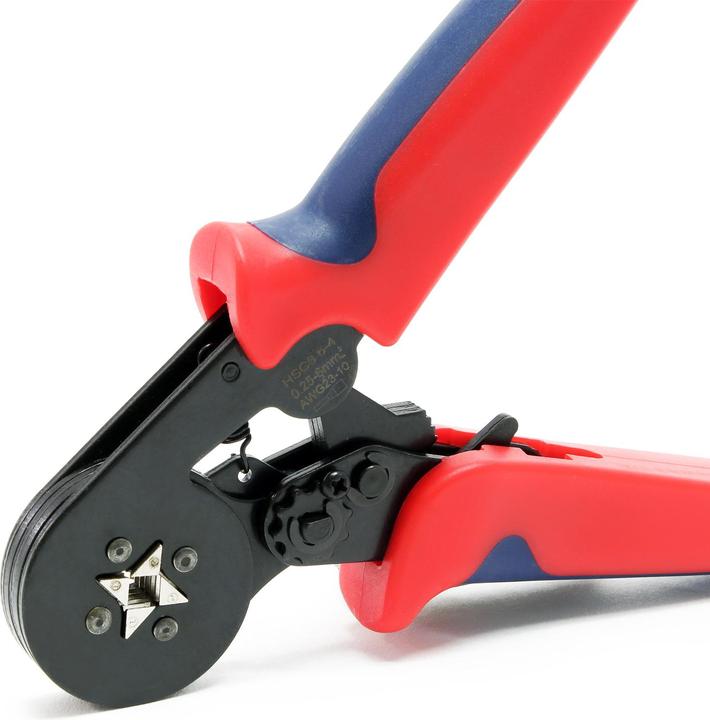 Produktbild Wiltec Crimpzange Aderendhülsen 0,25-6mm Aderendhülsenzange Zange Kabelschuhe (240 mm)