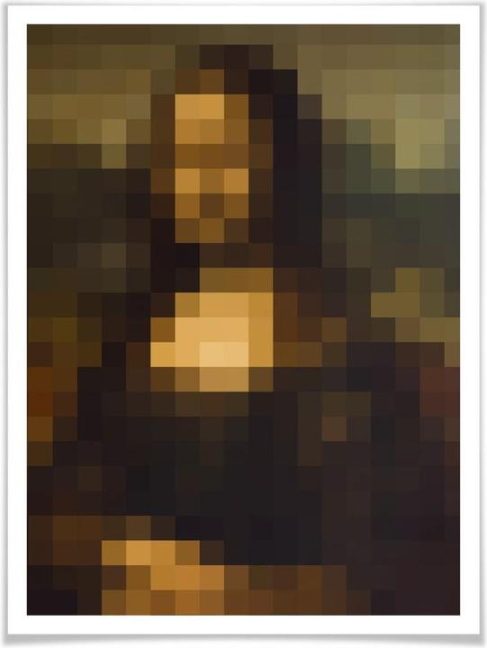 Produktbild Trenddeko Pixelart - da Vinci - Mona Lisa (30 x 40 cm)