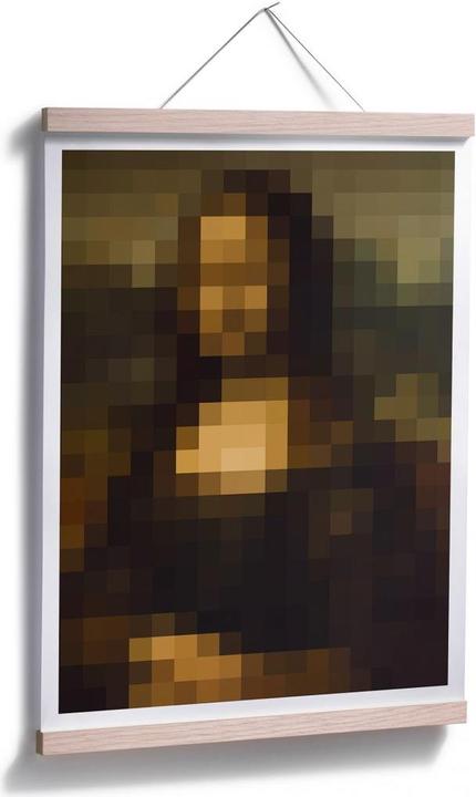 Produktbild Trenddeko Pixelart - da Vinci - Mona Lisa (30 x 40 cm)