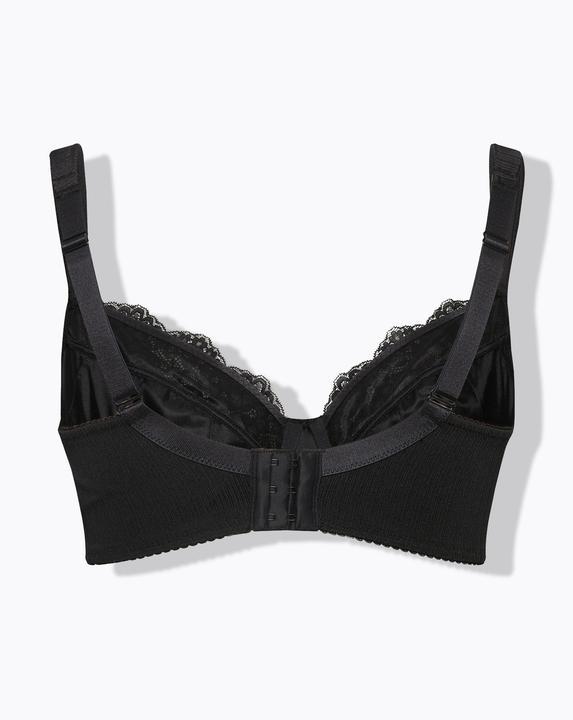 Actual product image Ulla Popken Satin and Lace Underwire Bra (100 E)