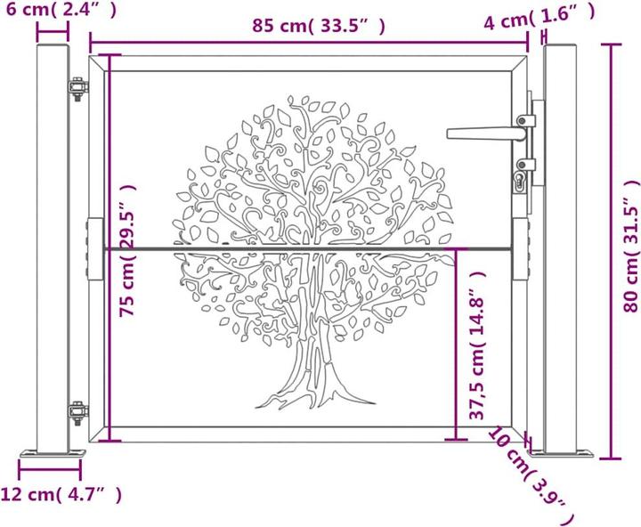 Produktbild vidaXL Gartentor