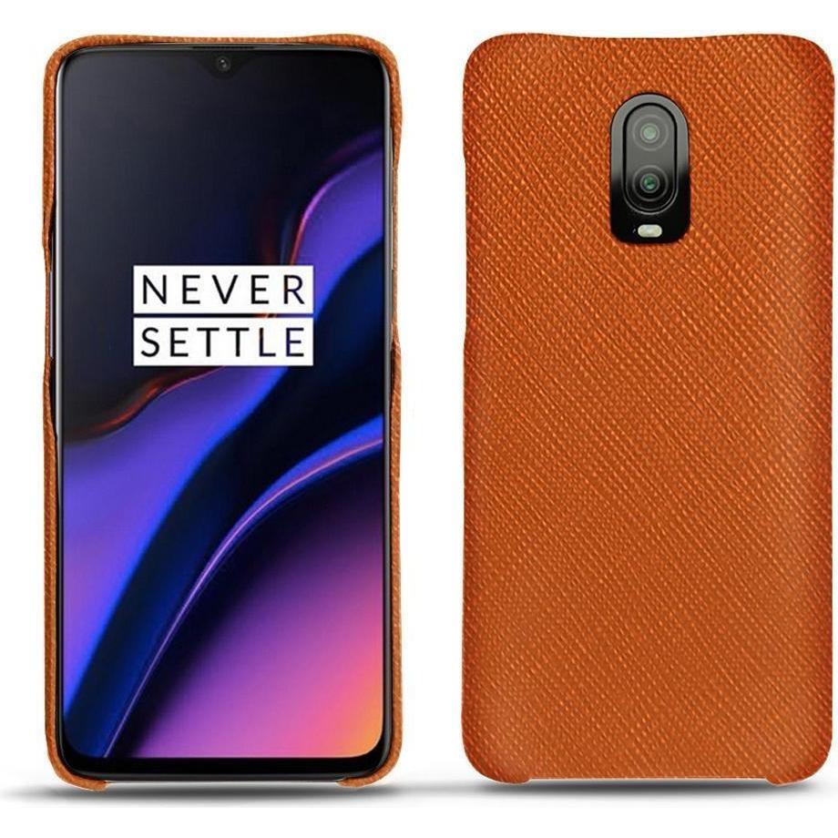 Thumbnail - Noreve Lederschutzhülle (OnePlus 6T), Smartphone Hülle, Orange