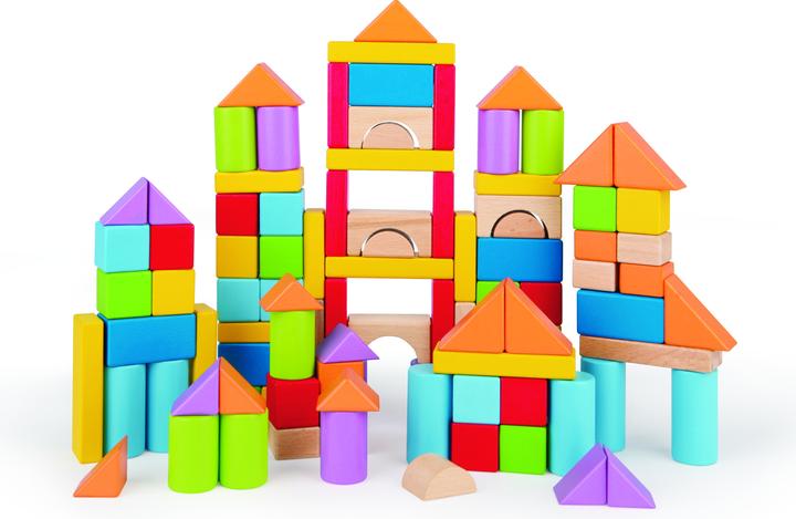 Actual product image Hape Wonderful Beech Blocks