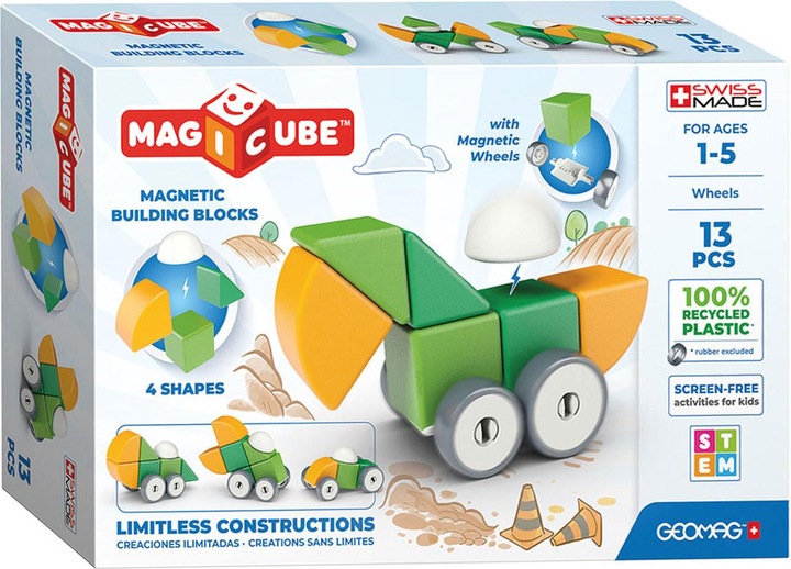 Produktbild Geomag Shapes GREEN line Wheels