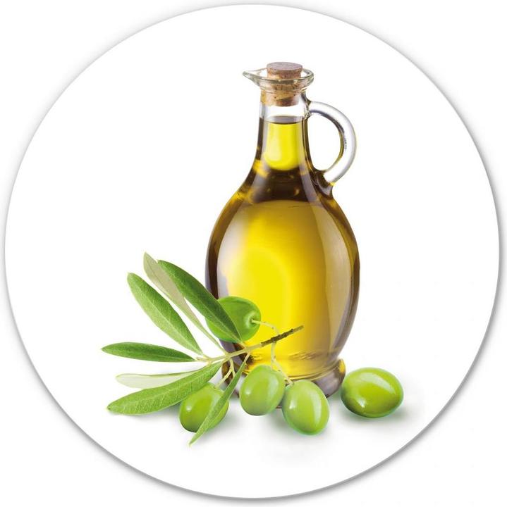 Produktbild Trenddeko Olives and a Bottle - rund (30 x 30 cm)